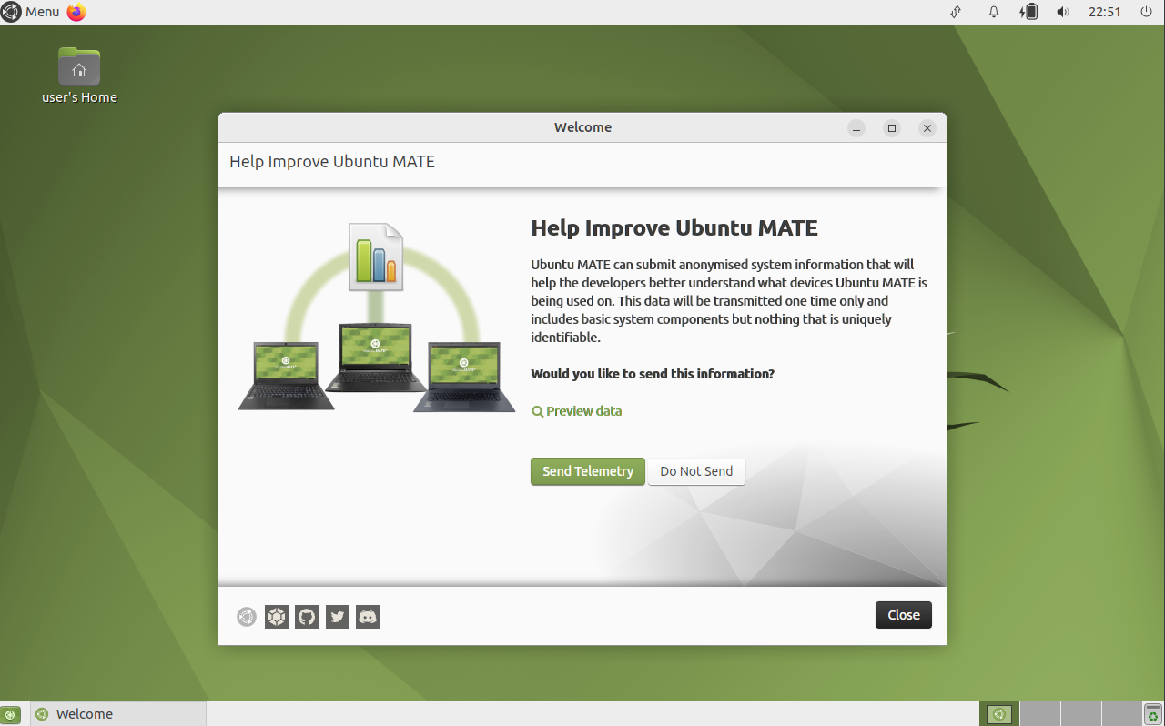 Ubuntu MATE desktop